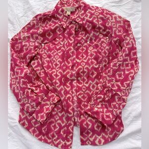 Michael kors patterned blouse